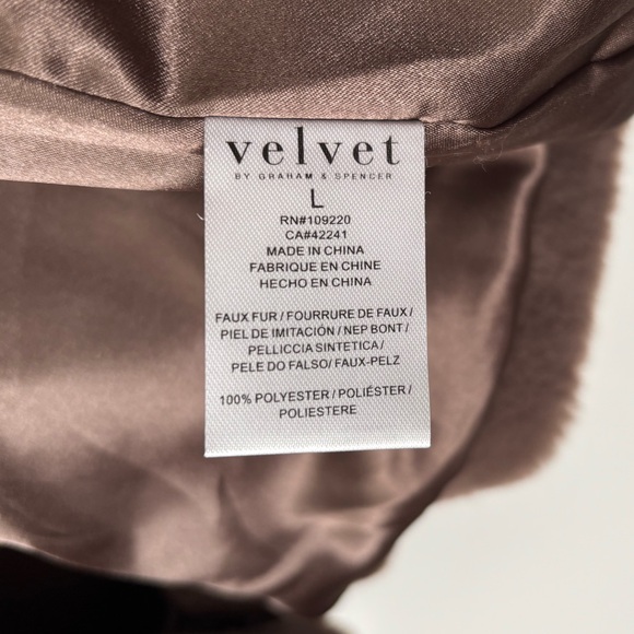 Velvet by Graham & Spencer • Brown Faux Fur Teddy Jacket - Women’s Size Large - Picture 6 of 16